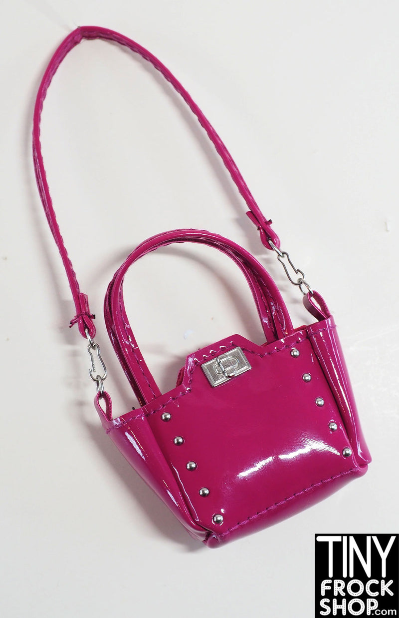 Chloe Fuchsia Rose Leather Small Faye Bracelet Bag - Yoogi's Closet