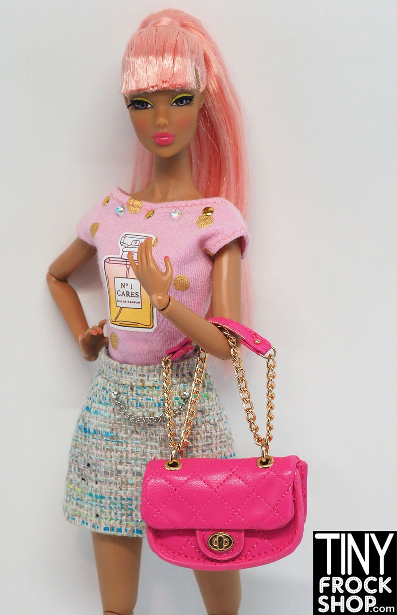 Zuru Mini Brands Fashion WHITE PINK MF Purse Shoulder Bag 1:6 Doll Series 1  - Body Logic