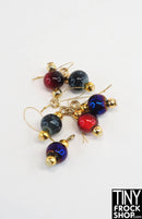 12" Fashion Doll Christmas Iridescent Glass Ornaments By Ash Decker - 2 Styles