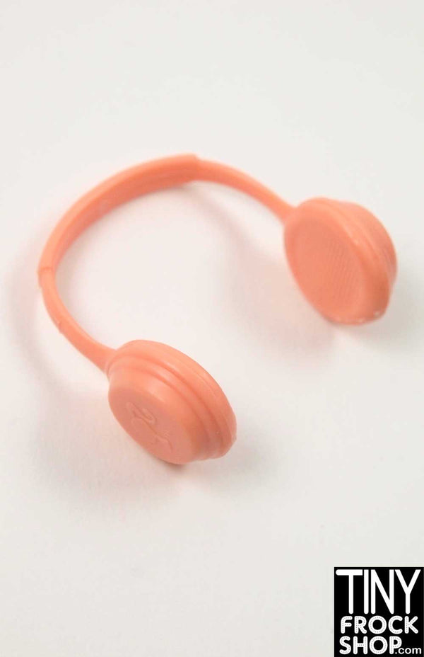 Peach Headphones - TinyFrockShop.com