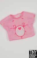 12" Fashion Doll Pink Care Bears Face Tee - Tiny Frock Shop
