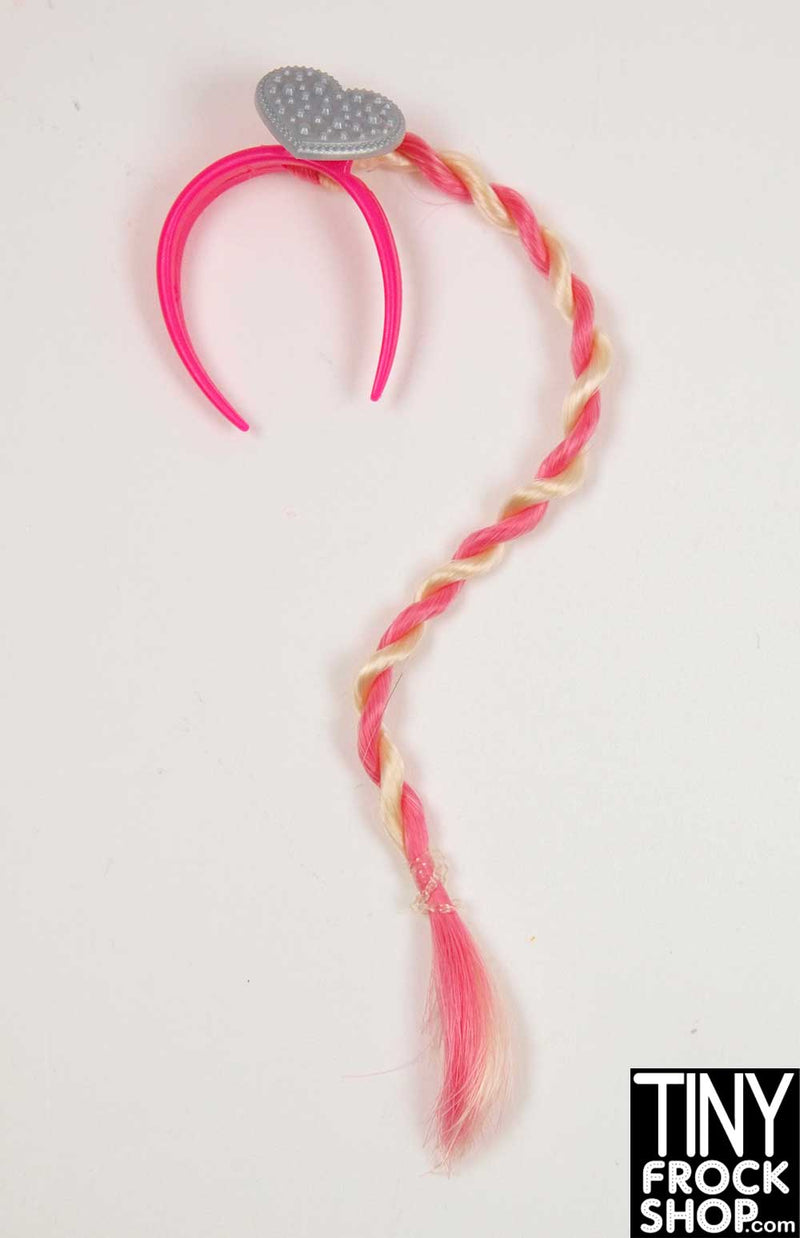 Barbie Pink Headband Hair Extension - TinyFrockShop.com