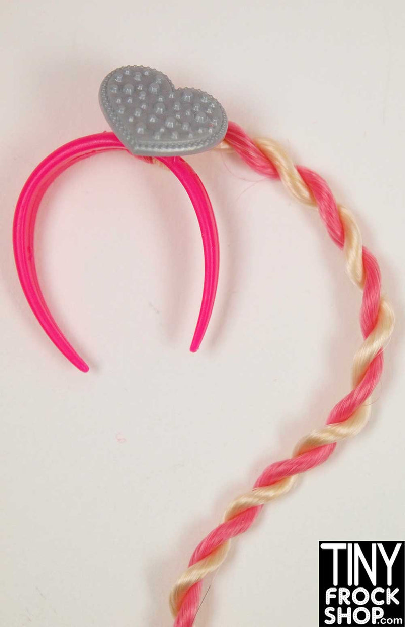 Barbie Pink Headband Hair Extension - TinyFrockShop.com
