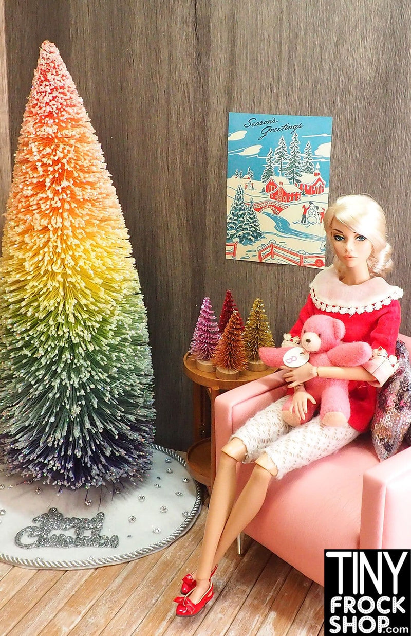 12" Fashion Doll Rainbow Pride Christmas Tree