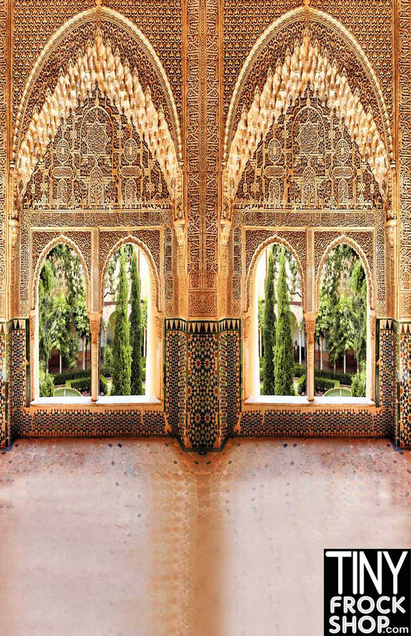 S-1840 Barbie Photography Backdrop - Wide - Moroccan Palace - TinyFrockShop.com