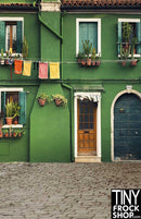 S-274 Photography Backdrop - Wide - Quaint European Street - TinyFrockShop.com