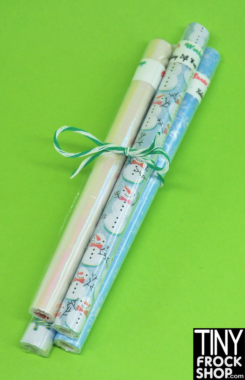 12" Fashion Doll Christmas Wrapping Paper Sets By Ash Decker - 5 Styles