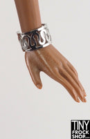 12" Fashion Doll Silver Decorative Cuff Bracelets