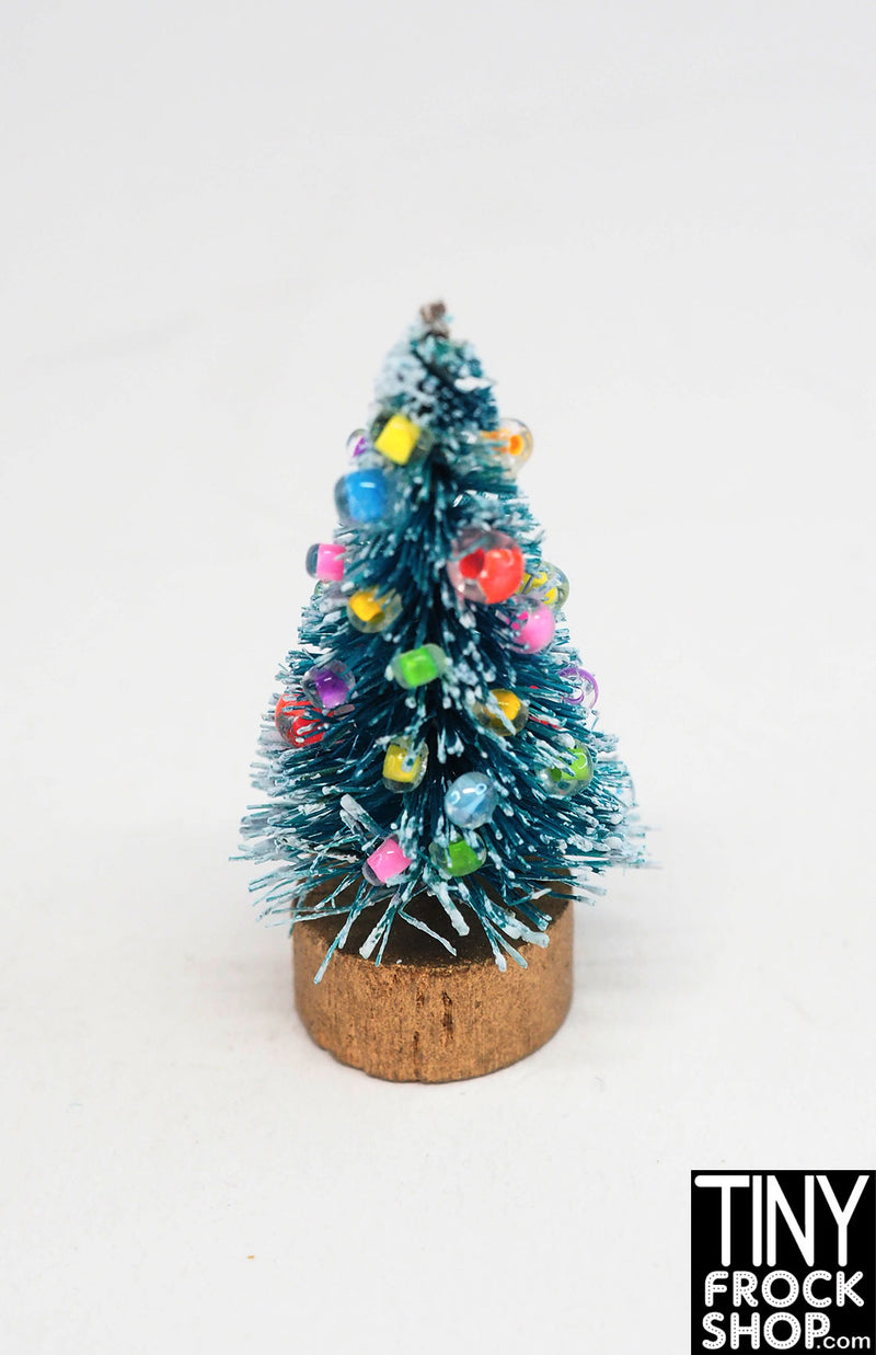 12" Fashion Doll Mini Rainbow Beaded Christmas Trees By Ash Decker - 3 Styles