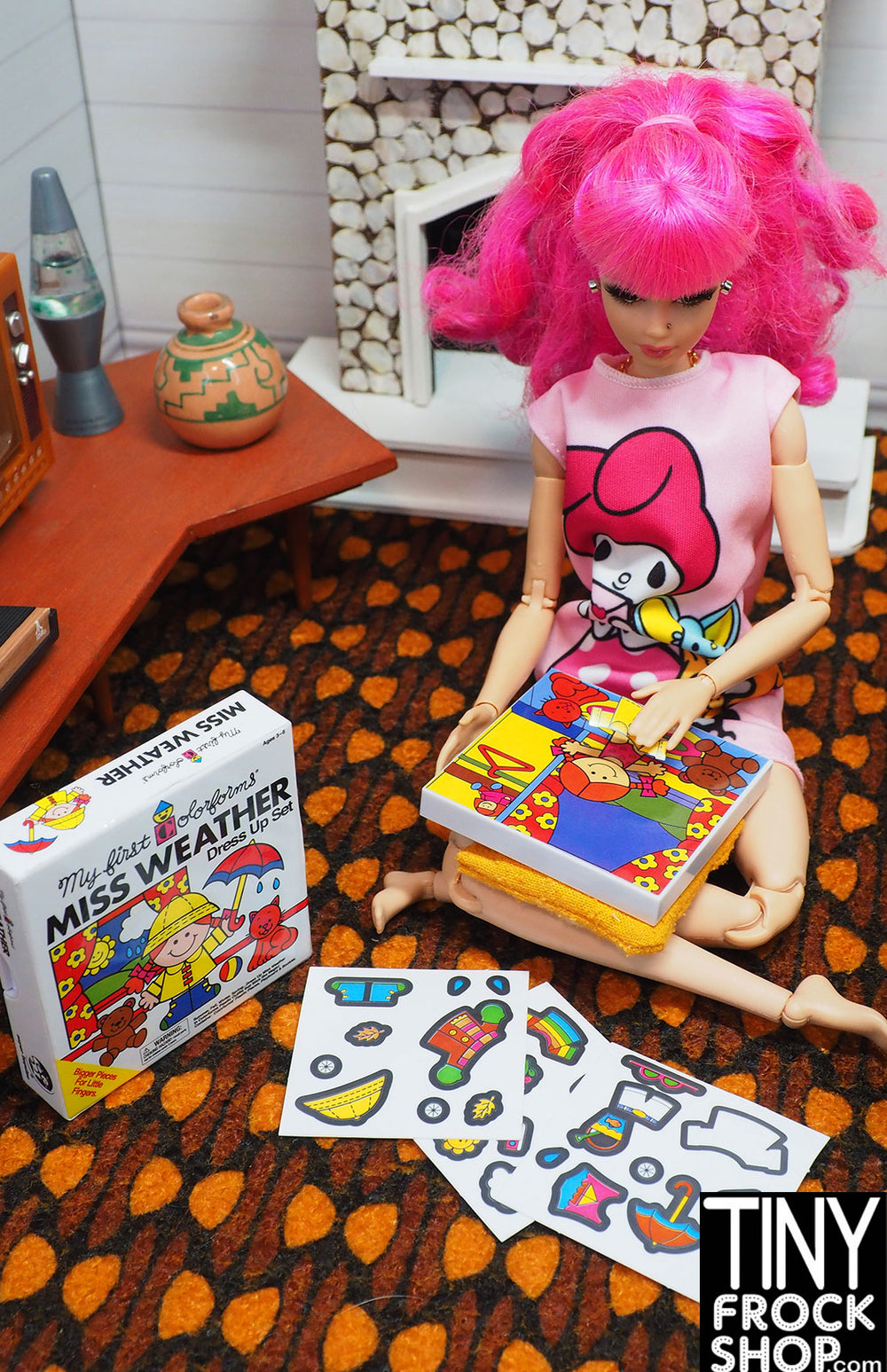 Tiny Frock Shop Super Impulse Worlds Smallest Miss Weather Colorforms Kit