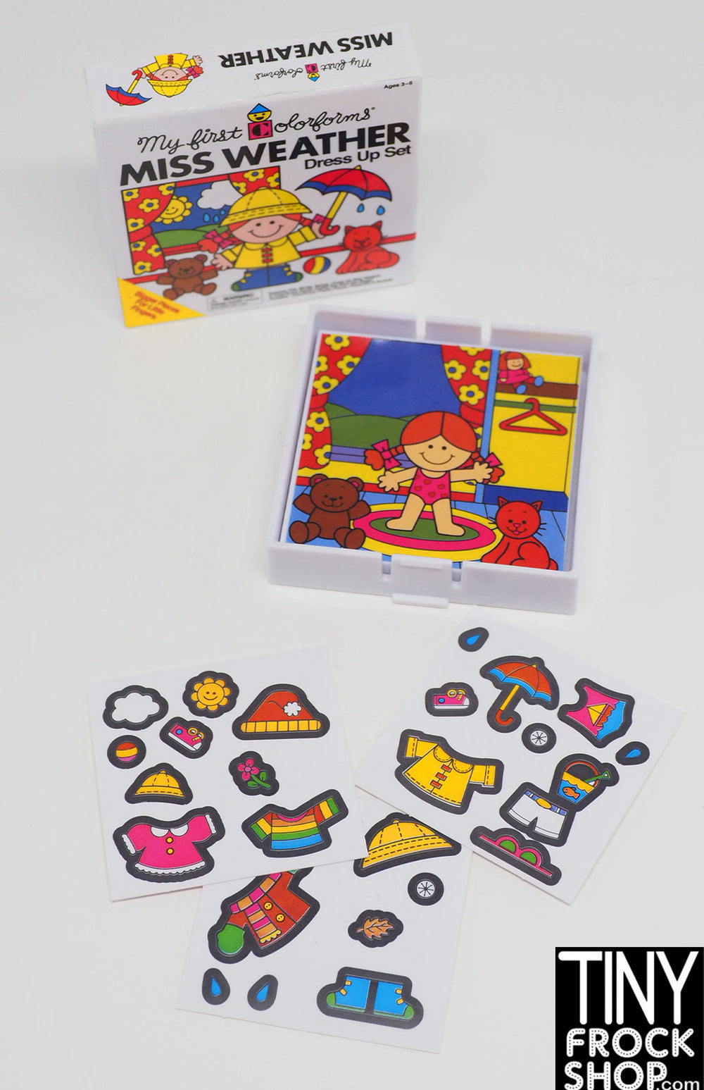Tiny Frock Shop Super Impulse Worlds Smallest Miss Weather Colorforms Kit