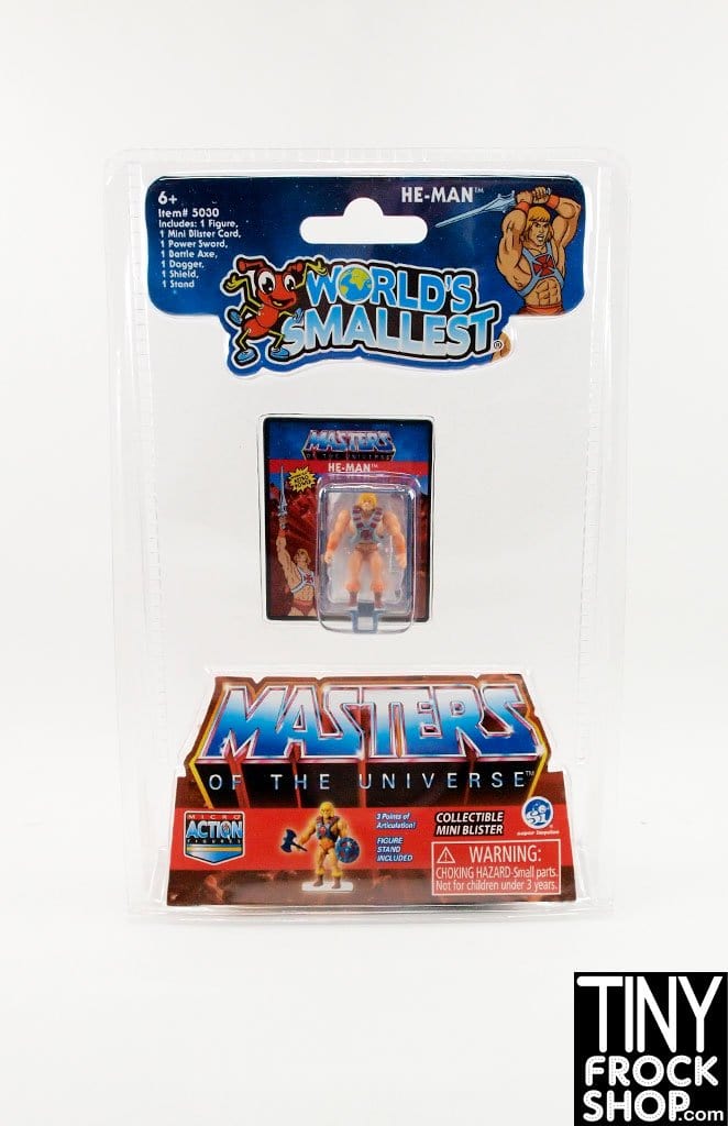 12" Fashion Doll Worlds Smallest Masters Of The Universe Mini Action Figures