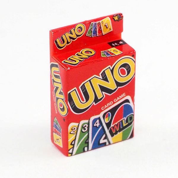 12 Fashion Doll Worlds Smallest Micro Toy Box Uno Card Game