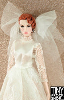 12" Fashion Doll Angelic Lace Wedding Dress And Bow Veil