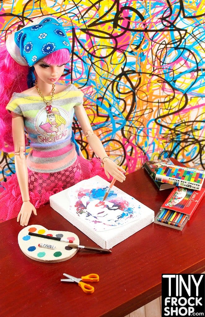 12" Fashion Doll Artist Wax Crayon Set