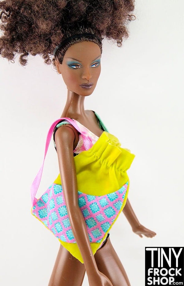12" Fashion Doll Asymmetrical Cinch Beach Bag