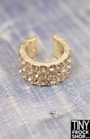 Banded Rhinestone Gold or Silver Bracelet - TinyFrockShop.com