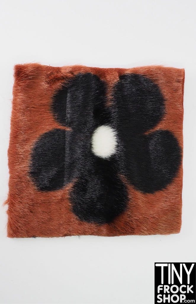 12" Fashion Doll 7-8 inch Square Fur Area Rugs by Pam Maness