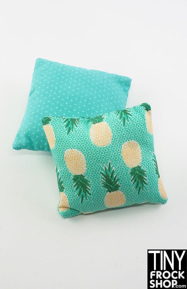 12" Fashion Doll Dotty And Pineapple 2 Pillow Set by Dress that Doll