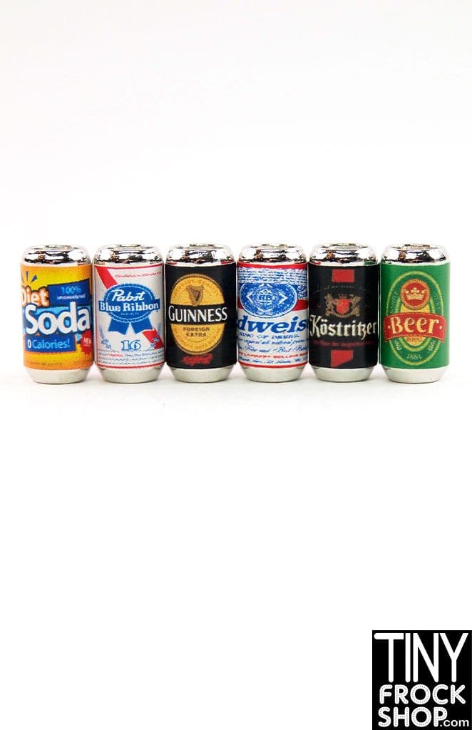 12" Fashion Doll Beer And Soda - 3 Pack