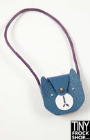 12" Fashion Doll Handmade Blue Bear Handbag - Tiny Frock Shop