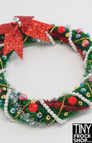 12" Fashion Doll Christmas Bow Wreaths By Ash Decker