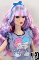 12" Fashion Doll Blue Bow Headband - Tiny Frock Shop