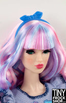 12" Fashion Doll Blue Bow Headband - Tiny Frock Shop