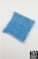 12" Fashion Doll Blue Terry Cloth Square Towel
