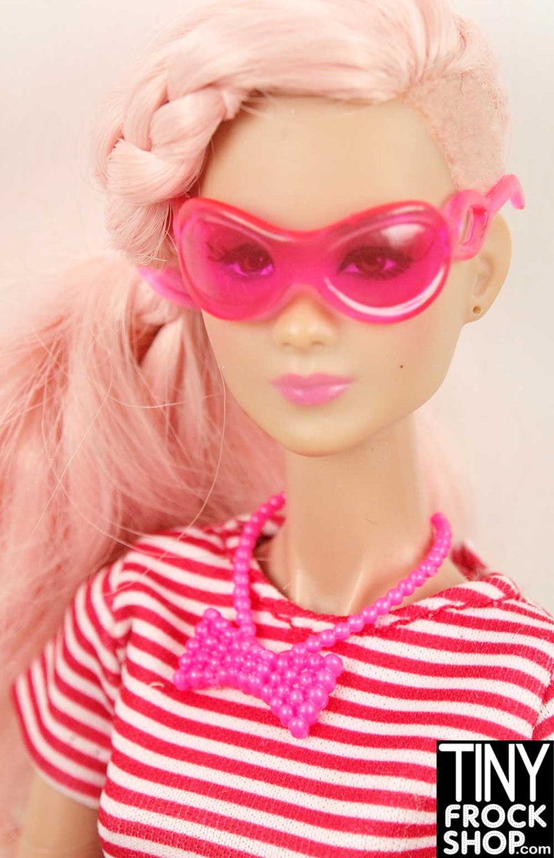 Barbie Dotty Bow Necklace N Headband Set - Tiny Frock Shop