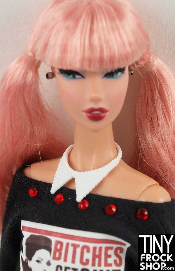 Barbie FKR87 Care Bears White Stud Collar Necklace - TinyFrockShop.com