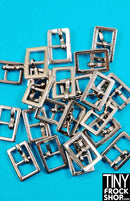11mm - Mini Metal Rectangle Center Bar Buckle with Prong - More Colors - TinyFrockShop.com