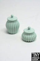 12" Fashion Doll Metal Enamel Containers with Lids - Set of 2 - More Colors