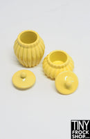 12" Fashion Doll Metal Enamel Containers with Lids - Set of 2 - More Colors