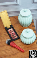 12" Fashion Doll Metal Enamel Containers with Lids - Set of 2 - More Colors