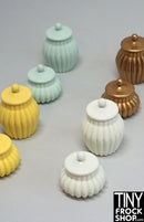 12" Fashion Doll Metal Enamel Containers with Lids - Set of 2 - More Colors