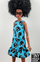 FKR71 Chococat Blue Graphic Dress - TinyFrockShop.com