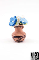 12" Fashion Doll Clay Vase Flower Arrangements by Ginger Baldwin