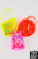 12" Fashion Doll Clear Color Beach Bags - More Styles