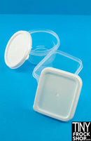 12" Fashion Doll Clear Storage Containers - 2 Shapes