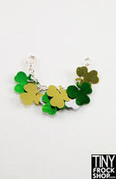 12" Fashion Doll Clover Paillette Irish Necklace by Pam Maness
