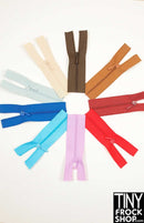12 Inch Fashion Doll High Quality Tiny Close Ended Nylon Doll Zippers - Size 0 - TinyFrockShop.com
