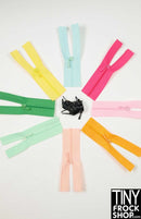 12 Inch Fashion Doll High Quality Tiny Close Ended Nylon Doll Zippers - Size 0 - TinyFrockShop.com