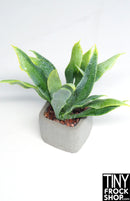 12" Fashion Doll Concrete Vase Plant