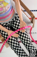 1/8 Inch Wide - 12" Fashion Doll Single Dotted Faced Satin Ribbon - 1 Yard Cut