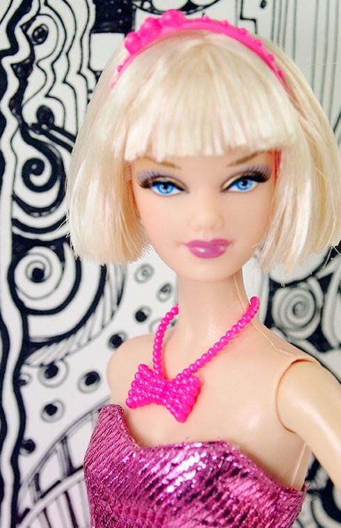 Barbie Dotty Bow Necklace N Headband Set - Tiny Frock Shop