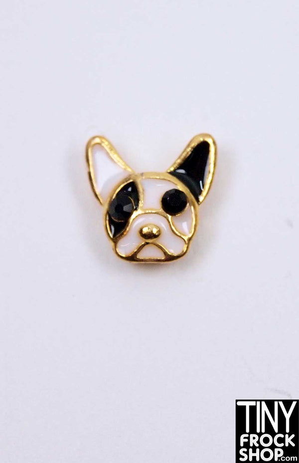 12 Inch Fashion Doll French Bulldog Magnetic Brooch by Pam Maness - TinyFrockShop.com