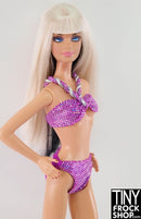 12" Fashion Doll Foil Dot Bikinis