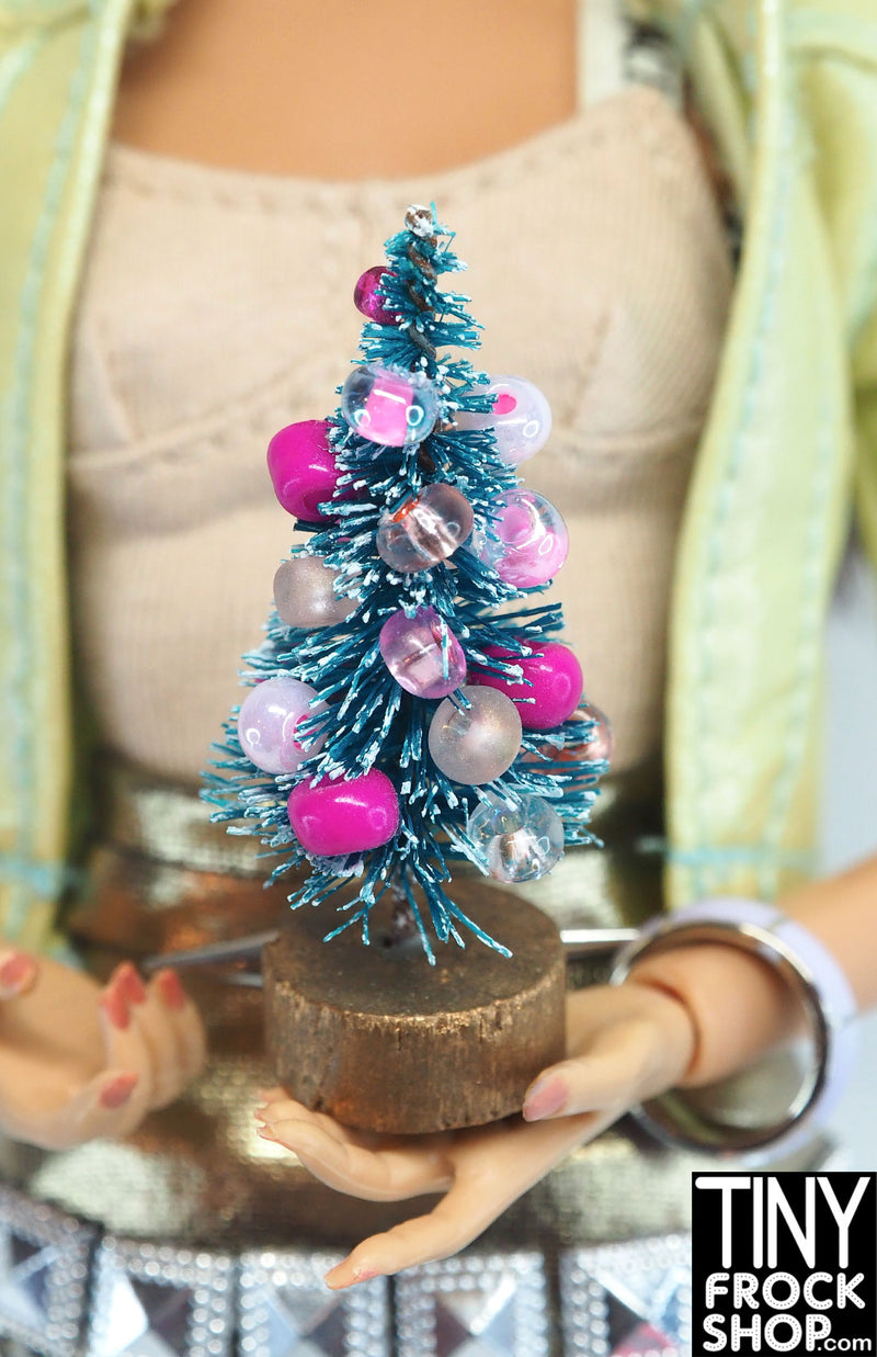 12" Fashion Doll Mini Big Beaded Christmas Trees By Ash Decker - 2 Styles