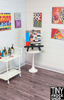 12" Fashion Doll Collage on Wood Square with Easel by Tiffany Gholar - 6 Styles